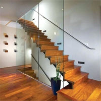 DAIYA bois escaliers avec personnalisé balustrade fil balustrade escalier droit