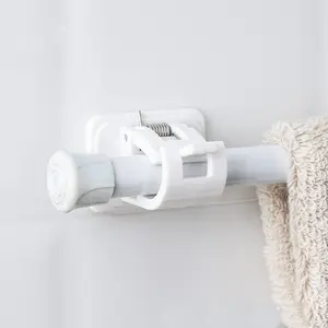 trending products 2023 new arrivals 2Pcs Curtain Rod Brackets Self Adhesive curtain hanging rod fixing clip