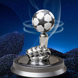 Solar Powered Rotating <b>Car</b> Aroma <b>Diffuser</b> Soccer Scent Metal 10mL In <b>Car</b> Decorative Fragrance - Product Image 1