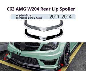 Hot Mercedes Benz classe C labbro paraurti anteriore in fibra ABS per Benz classe C C63 <span class=keywords><strong>AMG</strong></span> W204 2011-2014 - Product Image 4
