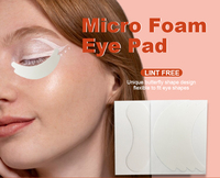 Coussinets pour les yeux en mousse micro de marque privée pour les extensions de cils, cils en mousse non pelucheux sous les yeux, coussinets pour cils en mousse