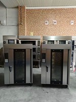 Four à convection rotatif commercial à 10 plateaux, machine à cuire le pain électrique industrielle, équipement de boulangerie en acier inoxydable