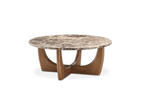 Table basse en marbre moderne de conception nouvelle, légère et élégante, avec pieds solides, facile à assembler, pour le salon