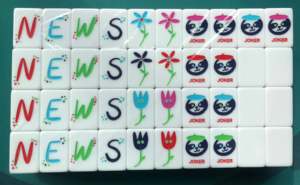 Juego de Mahjong Coleccionable The Artist Tile Set, 160 Fichas, Mahjong Americano, Acrílico, Impresión Personalizada, Juego de Mahjong para <span class=keywords><strong>4</strong></span> Jugadores, Noche de Juegos en Familia - Product Image 1