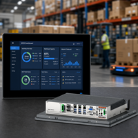 Panel PC Industrial con Pantalla Táctil de 10.4 Pulgadas, Sin Ventilador, IP65 Impermeable, Linux Ubuntu, Win 10, Core I3/i5/i7, 2GB DDR3 RAM, en Stock