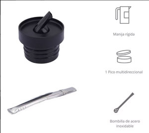 Factory 8oz Mate Cup 1L Botella de agua Sudamérica Regalo Promoción Aislamiento al vacío Acero inoxidable Yerba Mate Cup Juego de té - Product Image 5