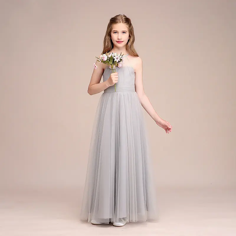 Children's evening gown performance clothes girls princess piano performance dress junior bridesmaid dresses for wedding