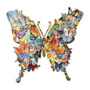 Rompecabezas de madera con forma de mariposa Wacocetoy, rompecabezas con forma especial de 2,5 MM, regalo decorativo para jóvenes, montaje DIY - Product Image 1