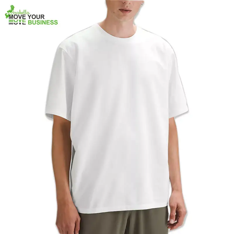 Arabella 2023 사용자 정의 로고 남성 통기성 실키 Pique 대형 체육관 피트니스 티셔츠