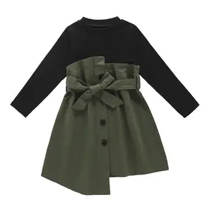 Hao Baby Herbst Der neue Mode Kinder rock für Herbst Kinder Kleidung Koreanisches Mädchen Kleid