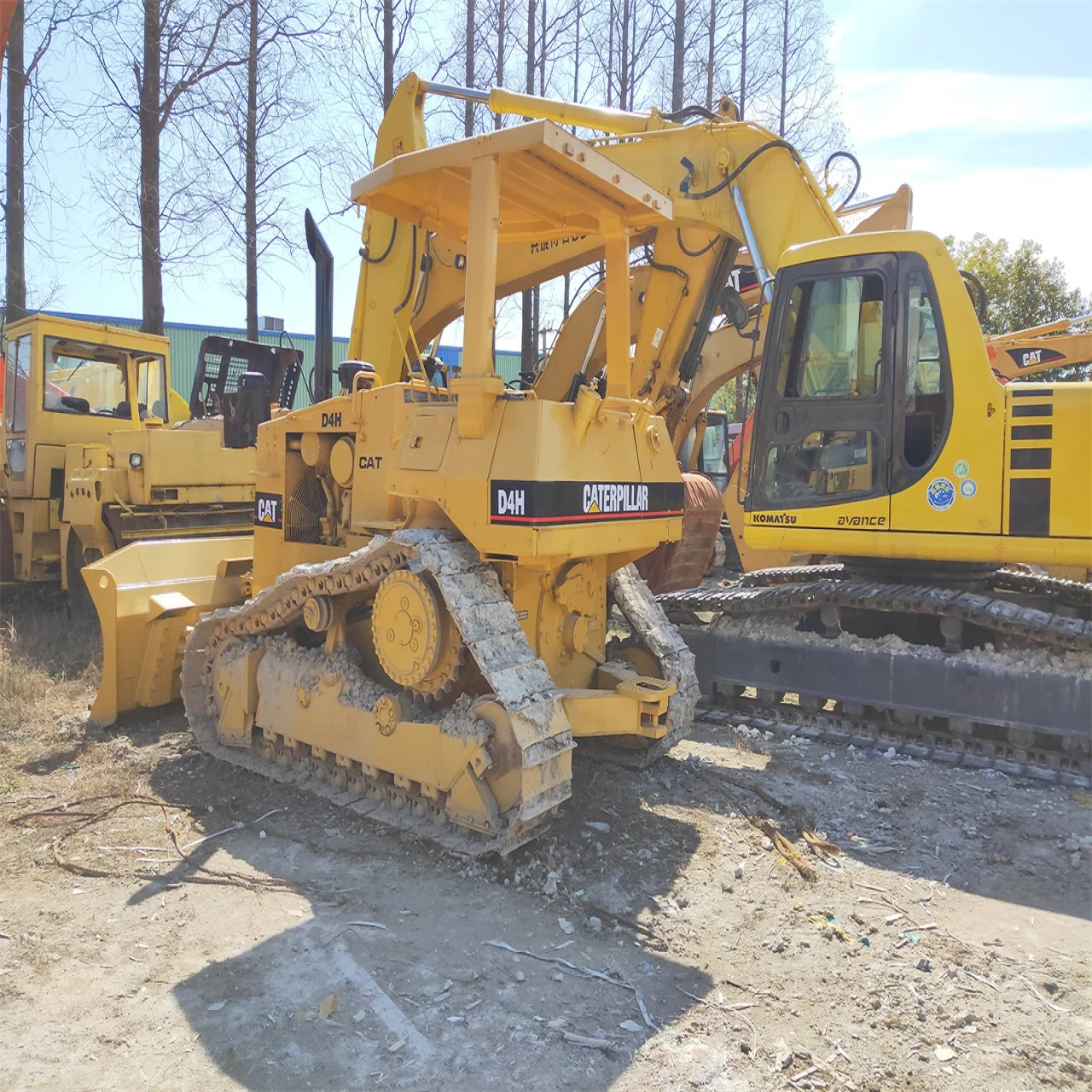 Miniexcavadora de orugas Caterpillar usada D4H, excavadora de segunda mano CAT D4 D5 D6 D7 en venta Japón