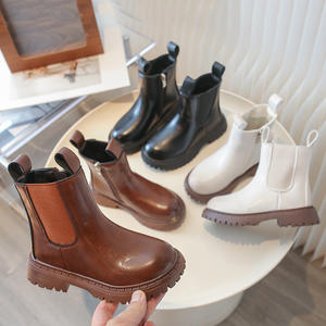 Botas de Invierno para Niños, Botines Británicos de Tacón Grueso, Botas de Cuero Suaves para Bebés, Niños y Niñas, Zapatos para Niños, Chaussures Pour Enfants - Product Image 2