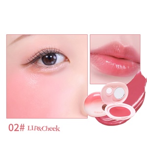 Balsamo 2 in 1 per labbra e guance, multiuso, con specchio e spugnetta, portatile, per trucco viso e labbra. - Product Image 5