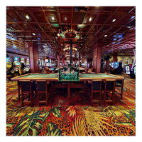 Fait sur mesure luxe 80% laine 20% Nylon tissé Casino tapis épais ignifuge salle de bal jeu Club tapis pour usage domestique en vente