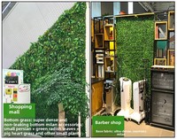 Mur végétal artificiel en plastique vert, gazon écologique résistant aux UV, décoration intérieure et extérieure pour anniversaire