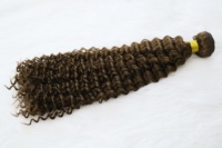 VELORA VRH0039 Extensions de cheveux humains vierges à double trame Remy, cuticules alignées, ondulation profonde, 24 pouces, lots de mèches colorées # 4
