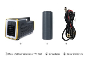 Battery <b>Mini</b> Powered Portable <b>Air</b> <b>Conditioner</b> for Outdoor Use 1500 BTU Dual Voltage Vehicle - Product Image 2