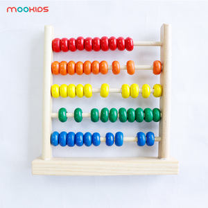 Juguete Montessori Colorido Matemáticas Aprendizaje Educativo Temprano Cuentas de cálculo de conteo de madera Ábaco Juguete de matemáticas de madera - Product Image 6