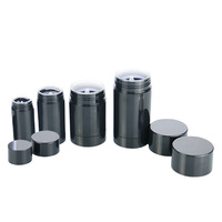 Conteneur en plastique rond vide écologique de 50 g, réutilisable, pour déodorant en stick, emballage pour masques faciaux