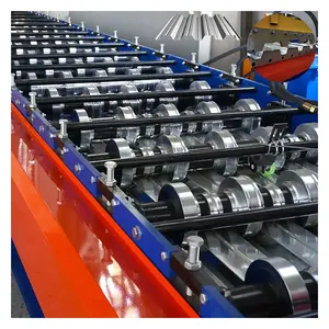 1000 डेक f टाइल उत्पादन लाइन स्टील फ्लोर डेकिंग रोल बनाने की मशीन