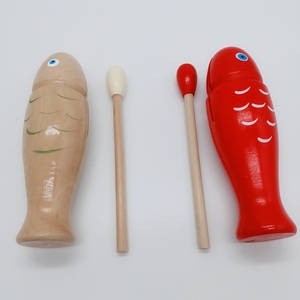 Bán buôn bộ gõ Montessori giáo dục âm nhạc gỗ cá loại giai điệu khối bằng gỗ agogo giai điệu cá với <span class=keywords><strong>Drum</strong></span> Stick - Product Image 3