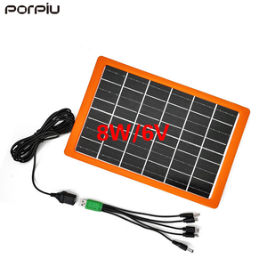 PORPIU Mini 8W Panneau <span class=keywords><strong>Solaire</strong></span> Haute Qualité USB Charge Mobile Charge pour Android & <span class=keywords><strong>iPhone</strong></span> 6V Régulateur avec Technologie MPPT - Product Image 3