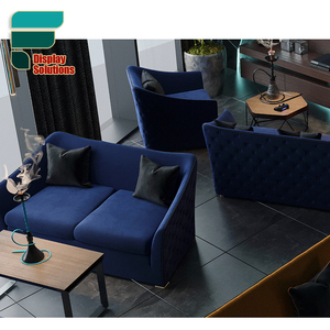 モダンスタイルの水ギセルラウンジインテリアデザインスタイリッシュなシーシャショップソファテーブルセット喫煙水ギセルショップディスプレイ家具 - Product Image 2