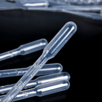 Mini pipettes Pasteur jetables en PE de 3 ml, 5 ml, 10 ml, 23 ml, modèle DG018, 100 pièces/sac, 90 g/sac, garantie 3 ans, personnalisation OEM