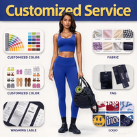 Ensemble de vêtements de sport et de yoga pour femmes Eyun, taille plus, soutien élevé, pantalon de sport, soutien-gorge de sport et leggings