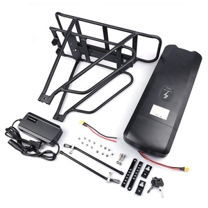 Paket Baterai Lithium 48V 17.5Ah yang Dapat Diisi Ulang untuk Rak Belakang Sepeda Listrik, Gantungan Bagasi, Lampu Belakang, Port USB, Stok EU US UK, Pengisi Daya 54V - Product Image 1