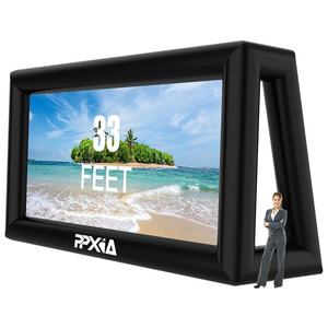 Écran de projection de <span class=keywords><strong>film</strong></span> gonflable en tissu Oxford imperméable pour l'extérieur, pompe électrique, mobile, portable, fête, publicité, promotion - Product Image 1