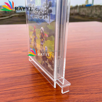 Étui de transport portable pour jeux vidéo, étui de présentation en acrylique rigide et durable pour Nintendo GameCube, Xbox, Wii, PS2, DVD - Traitement de surface poli