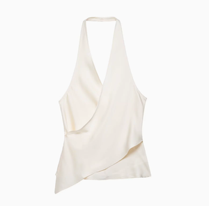 New Fashion Wholesale <strong>Silky</strong> Satin Halter Neck <strong>Top</strong> Chic Hot Girl Elegant Sleeveless Ladies Layering <strong>Top</strong> - Product Image 5