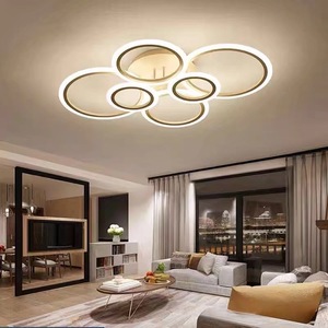<span class=keywords><strong>Plafonnier</strong></span> <span class=keywords><strong>LED</strong></span> rond en acrylique moderne JACKSUN, lumière tricolore, gradation avec télécommande, pour salon - Product Image 3