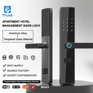 Giá tốt nhất 6068 Lỗ mộng ttlock tuya app điều khiển từ xa mật khẩu vân tay thẻ RFID thông minh Cửa Khóa cerradras inteligentes - Product Image 5