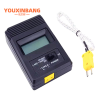Pengukur suhu termometer Digital tipe-k TM902C, pengukur temperatur termokopel jarum TP01-50C hingga 1300C