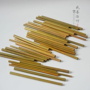 <b>Bamboo</b> Drinking <b>Straws</b> Round Solid Color Biodegradable For Milk Tea Beverage Stir Sticks Export Size ZX 03 - Product Image 1