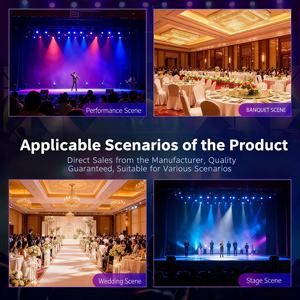 Espace commercial créatif, lumière à effet mobile 4 en 1, <span class=keywords><strong>zoom</strong></span> large et couleur RGBW, permettant de rehausser les façades de bâtiments et la décoration thématique - Product Image 5