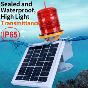 10-30W cao xây dựng tháp tín hiệu cảnh báo ánh sáng tự động chuyển hướng Đèn năng lượng mặt trời-Powered LED Aviation tắc nghẽn ánh sáng - Product Image 5