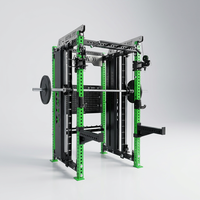 Machine de musculation multifonctionnelle tout-en-un : Smith Machine, Power Rack, Functional Trainer, Cable Crossover, Équipement d'entraînement de force