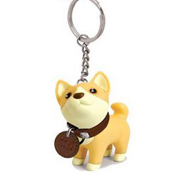 Bán buôn nhà sản xuất con chó linh vật Móc chìa khóa siêu dễ thương Puppy Keychain - Product Image 3