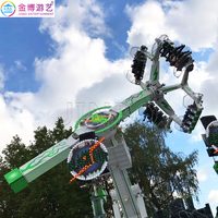 Spin attraction foraine frisson extrême voyage dans l'espace haut adulte parc d'attractions équipement de tour out door top fair ride spin