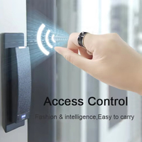 Kunden spezifisches 13,56 MHz Hochfrequenz-NFC-tragbares Smart-Ring-Tag Des Fire Light Chip NFC-Zahlungs zugriffs kontroll verwaltung