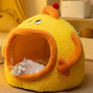 Luxury Orthopedic Elevated Pet <b>Bed</b> Polyester Fiber Rabbit Plush Funny Pet-shaped Warm <b>Nest</b> Large Dogs Dog <b>Beds</b> Accessories - Product Image 3