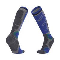 Vente en gros 2024 chaussettes ski chasse snowboard laine chaussettes thermique genou haute laine mérinos chaussettes hommes pour l'hiver
