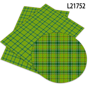 Día de San Patricio, diseño de tartán a cuadros de primavera, impermeable, estampado de piel sintética, lazos para el <span class=keywords><strong>pelo</strong></span> DIY, sofá, muebles decorativos - Product Image 2