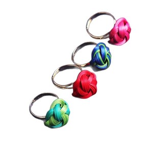 Handmade Bamboo Weaving <b>Ring</b> Unisex Fashion Jewelry Gift Occasion <b>Craft</b> <b>Ring</b> Green Blue Color - Product Image 5