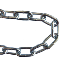 Cadena Galvanizada Eléctrica de Acero al Carbono Suave, Soldada, de Eslabones Medianos, de 3MM, 4MM, 5MM, 6MM, 7MM, 8MM, 9MM, 10MM, 11MM, 12MM, 15MM, 16MM, 18MM