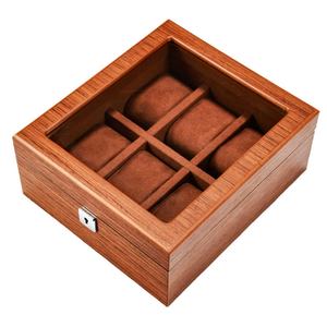 OEM ODM Wholesale Custom Logo 6-Slot 18-Slot Luxury Wooden Watch Storage Box Window <b>Display</b> <b>Case</b> Customizable Luxury Packaging - Product Image 1