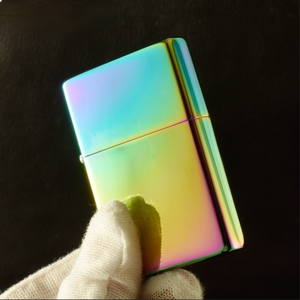 Briquet à <span class=keywords><strong>kérosène</strong></span> portable de style classique avec logo personnalisé en métal vintage, roue de meulage, allumage, cadeau pour homme, briquet coupe-vent - Product Image 3